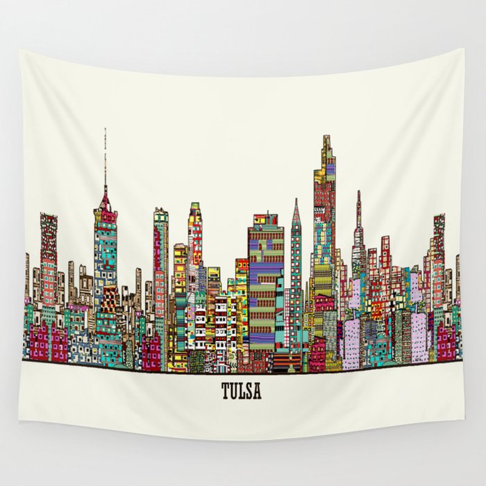 Tulsa oklahoma Wall Tapestry by bri.buckley  Society6