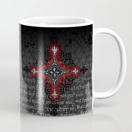 Noble House II CRUSADER RED / Grungy heraldry design Coffee Mug