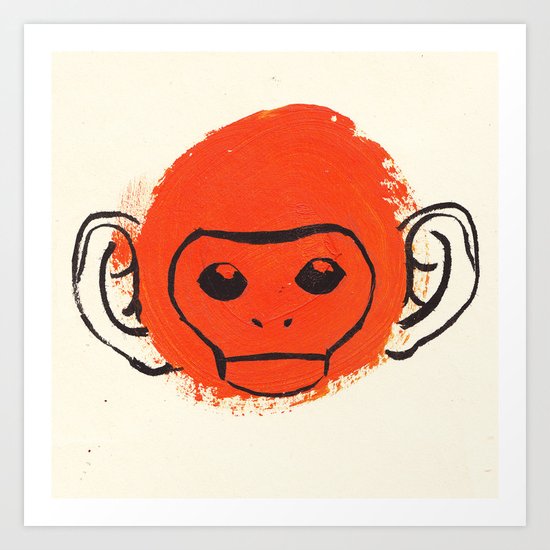 Monkey Art Print