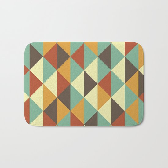 Triangle stencil Bath Mat
