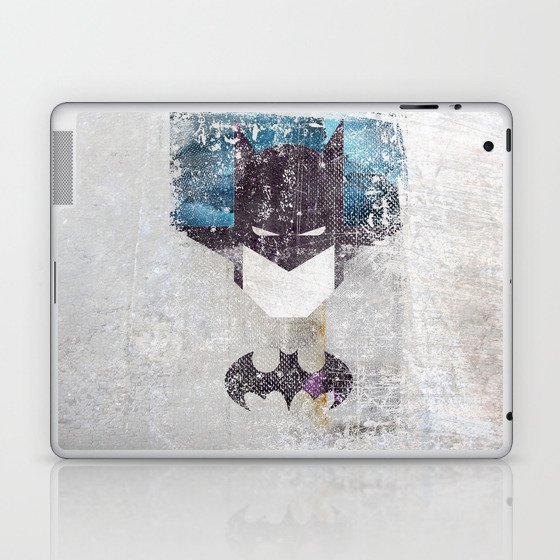 Bat grunge superhero Laptop & iPad Skin
