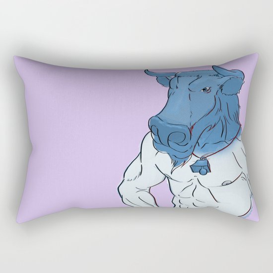 Bull Sheet Rectangular Pillow
