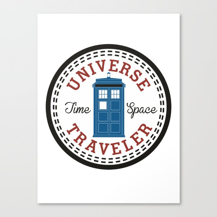 Doctor Who Converse Time Traveller Canvas Print