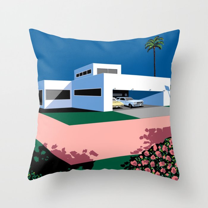 City Pop Japanese Throw Pillow