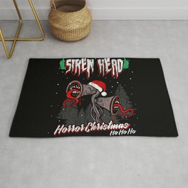 Siren Head horror Christmas Rug