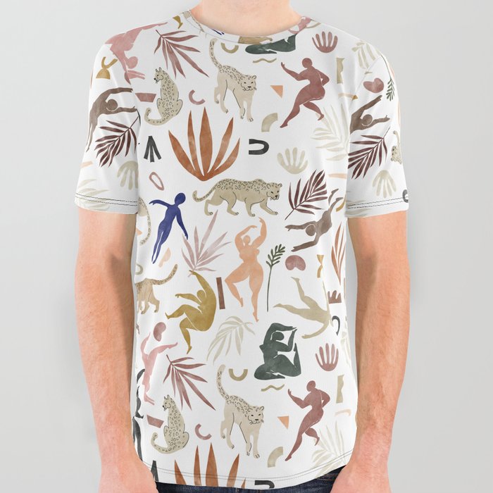 Abstract nature shapes II All Over Graphic Tee