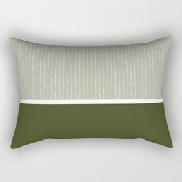 Linen Sage & Olive Rectangular Pillow
