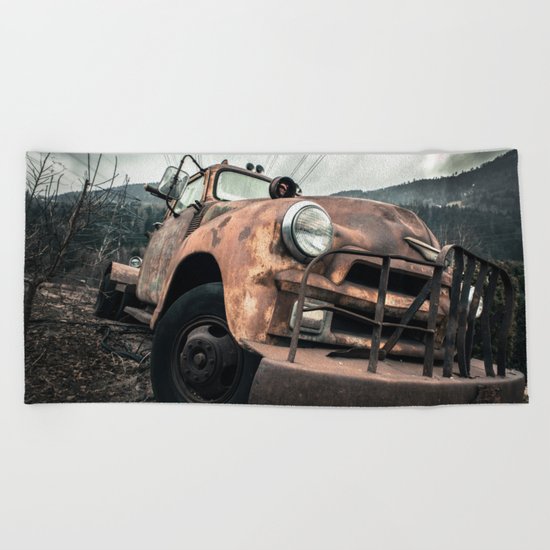 Rusty Road Beach Towel