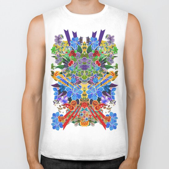 Flower Burst Biker Tank