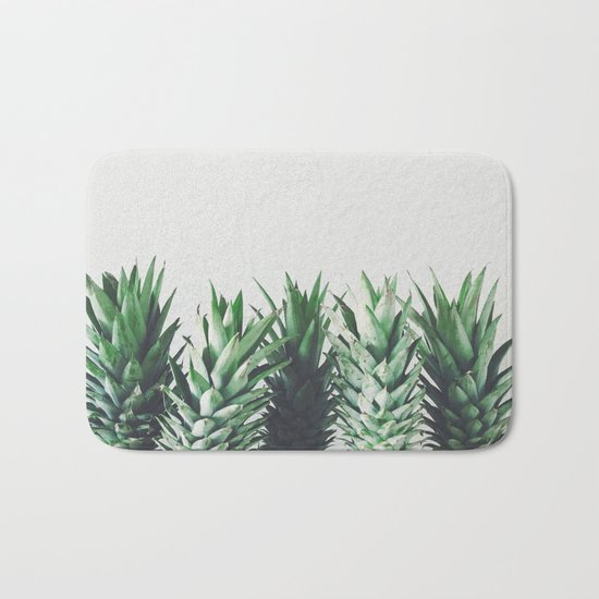 Pineapple Leaves Bath Mat
