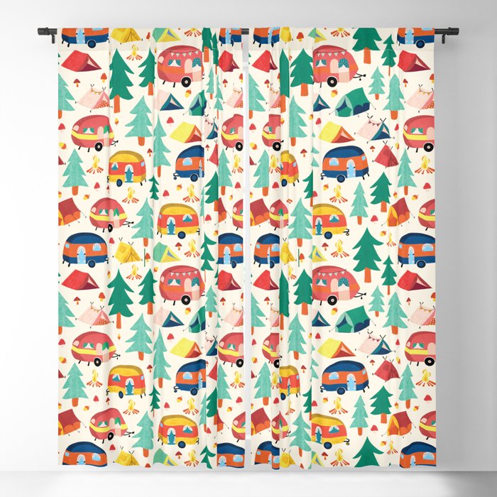 Let's go camping! Blackout Curtain
