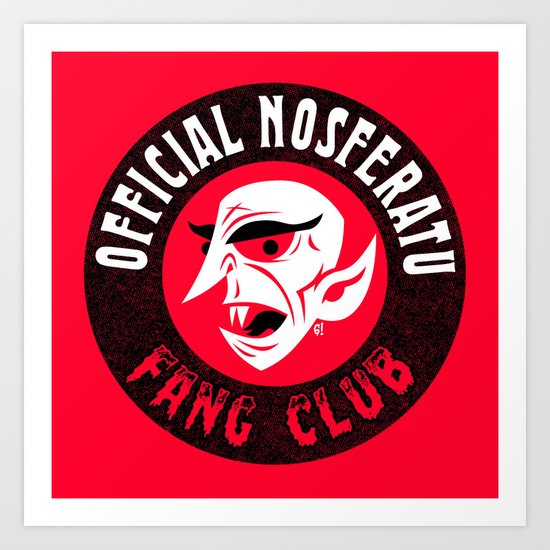 Nosferatu Fang Club Art Print