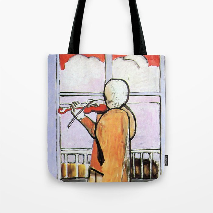Matisse | The Violinist at The Window, 1912 Artwork Reproduction Tote Bag