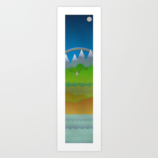 Over and Under the Rainbow Art Print