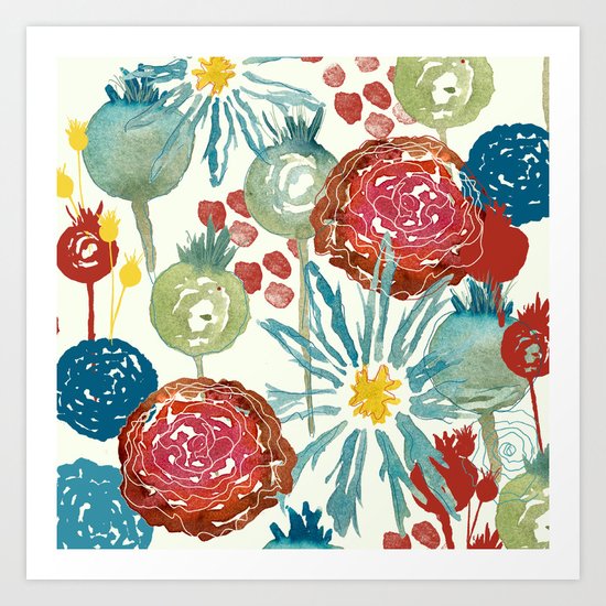 Wildflower Desert Art Print