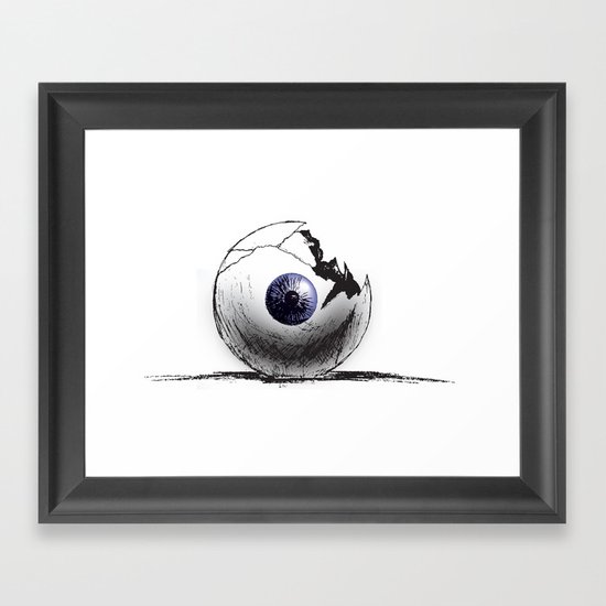 Broken Eye Framed Art Print