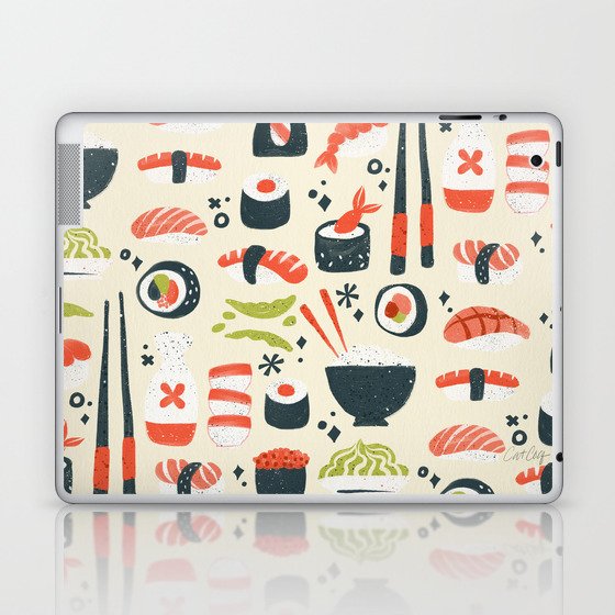 Sushi Dreams – Cream Laptop & iPad Skin