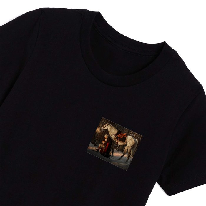 George Washington A Prayer at Valley Forge Kids T Shirt