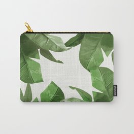 Tropical Palm Print Treetop Greenery Carry-All Pouch