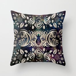 Triple Moon Goddess Moonlight purple #1 Throw Pillow