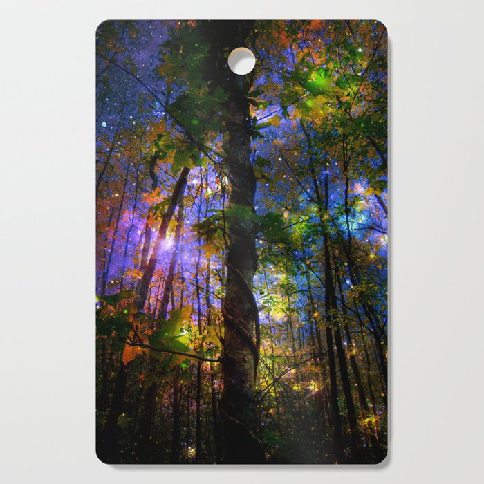 Forest of the Fairies Night Cutting Board