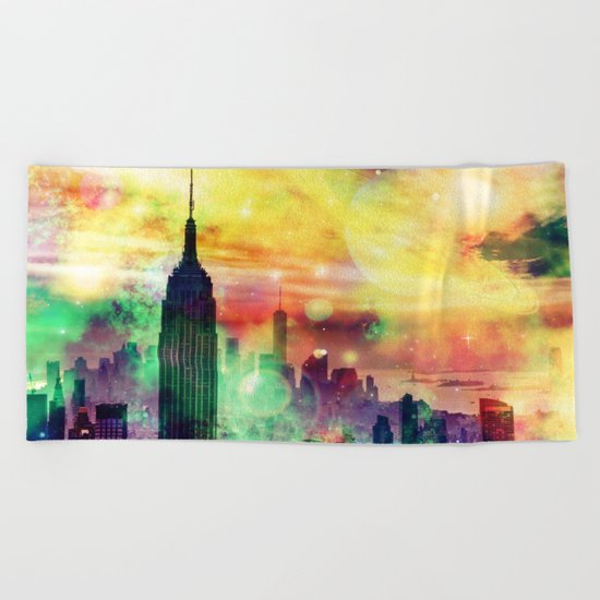 New York Fantasy Beach Towel