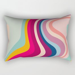 Boho Fluid Abstract Rectangular Pillow