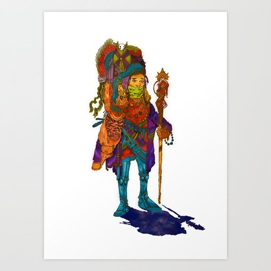 Nomad Funk Legs Robo Sandal Brother Art Print