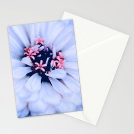 Zinnia Flower Macro Photography In Lilac Stationery Card