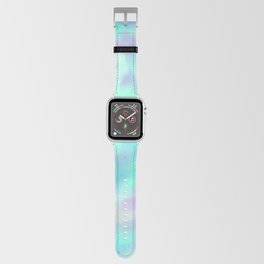 Soft turquoise pink blur bokeh Apple Watch Band
