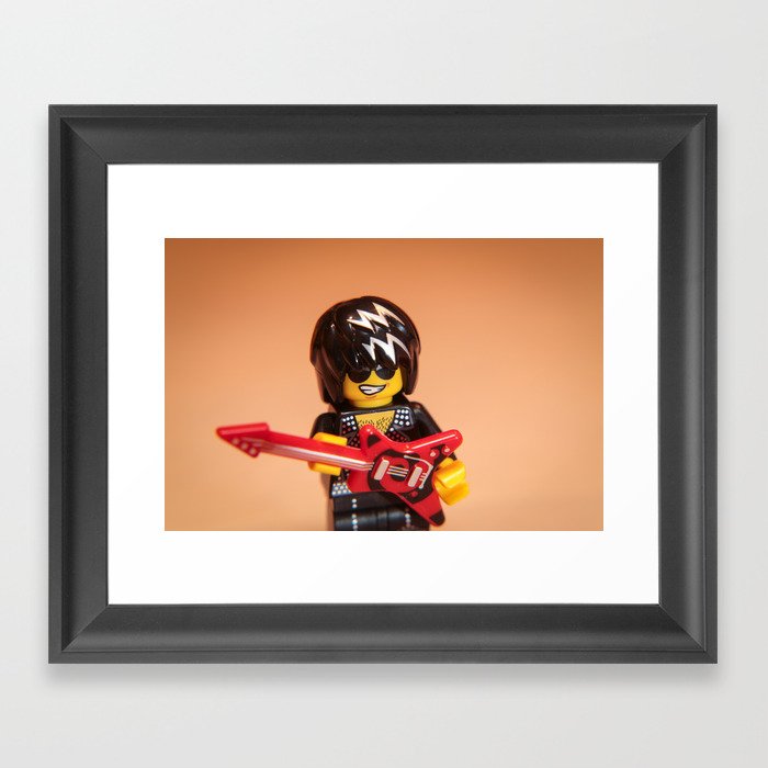 Rock And Roll Rocker Framed Art Print