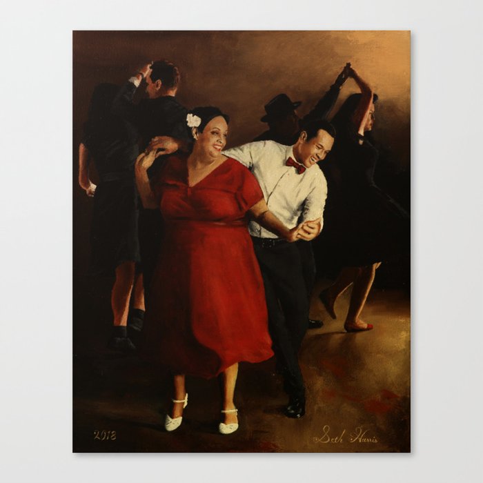 The Follow in Red Canvas Print