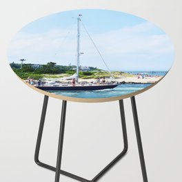 Sailboat in Edgartown Side Table