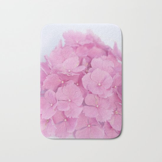 Light-Pink Hydrangeas #1 #decor #art #society6 Bath Mat