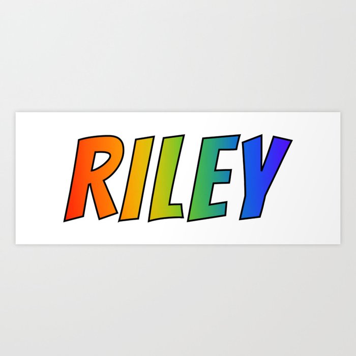 Riley (male) | Name Art Print