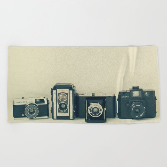 Camera Collection Beach Towel
