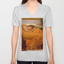Flaming June, ‎Frederic Leighton V Neck T Shirt