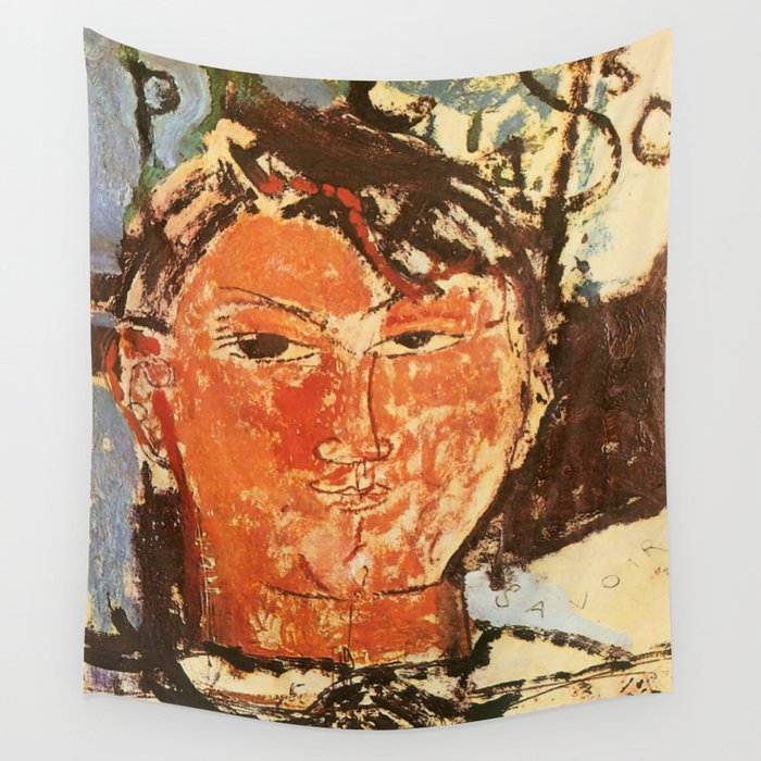 Amedeo Modigliani Portrait Of Pablo Picasso Wall Tapestry By