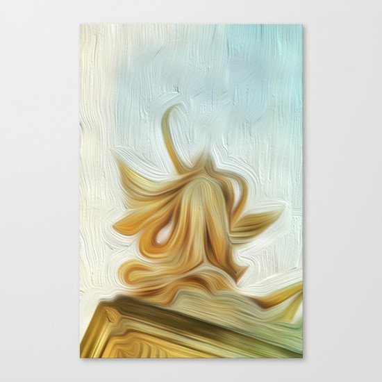 golden hair Canvas Print