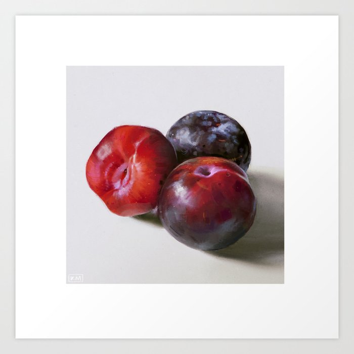 PLUMS Art Print