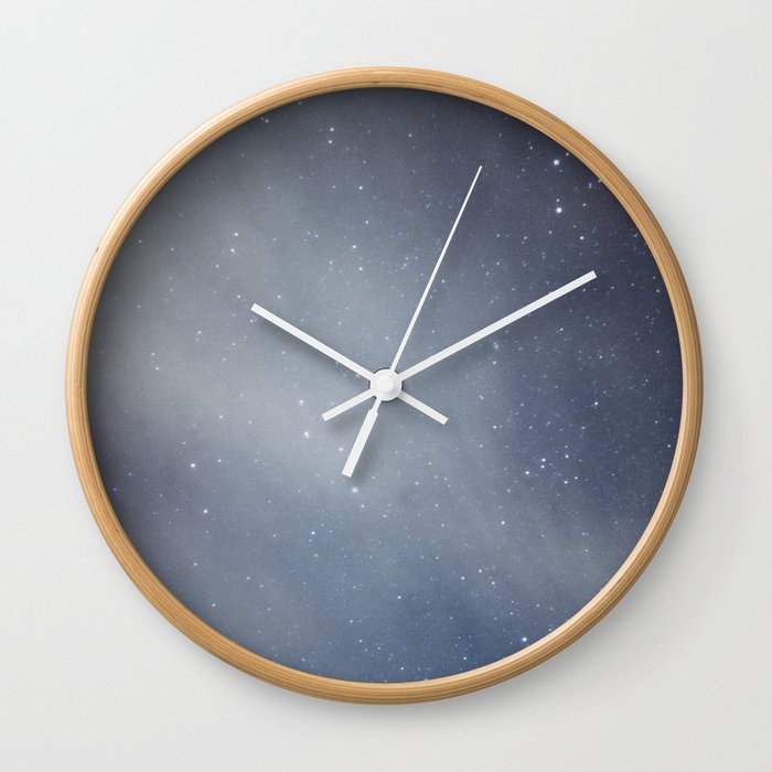 stars in the night sky I - nature and landscape photography Wall Clock