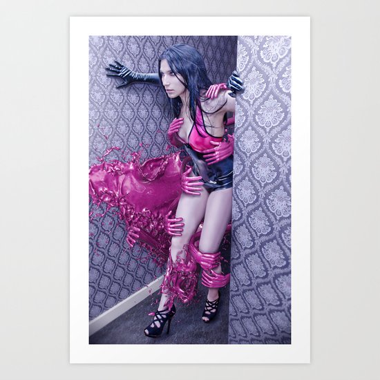 PINK RUBBERWAVE Art Print