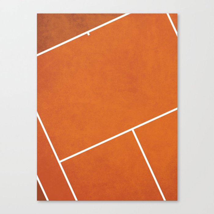 French Open Tennis Court Canvas Print