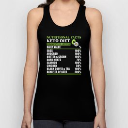 Keto Diet Facts Nutritional Unisex Tank Top