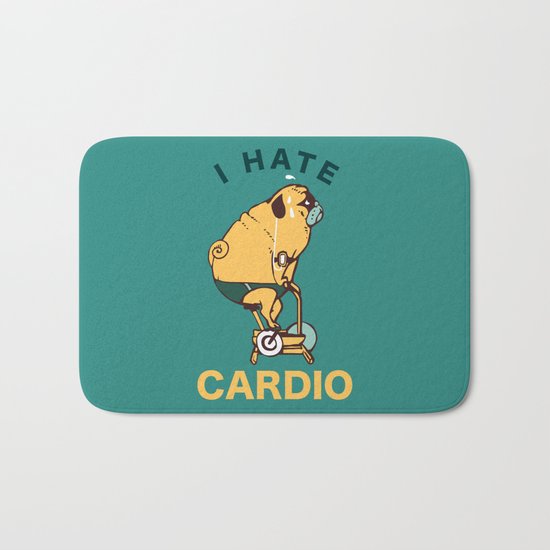 I Hate Cardio Bath Mat