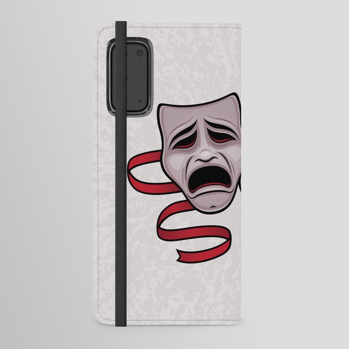 Comedy And Tragedy Theater Masks Android Wallet Case