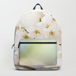 White Cherry Blossom Backpack | Vancouverisland, Photo, Garden, Britishcolumbia, Cherryblossoms, Victoria, Digital, Whiteflowers, Canada, Flower 