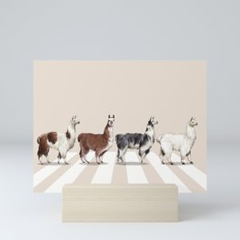 Llama The Abbey Road #2 Mini Art Print