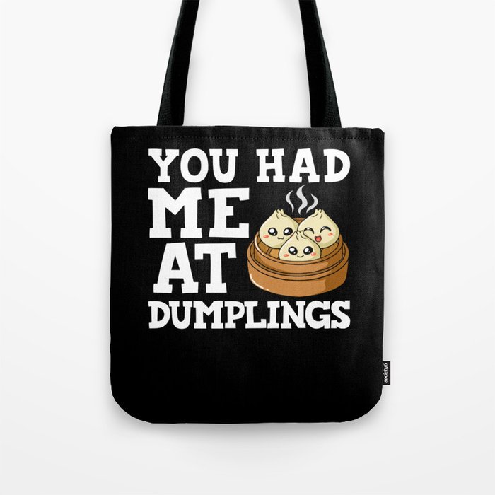 Dumpling Dim Sum Recipes Soup Vegetarian Tote Bag