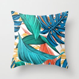 Tropical pattern Throw Pillow